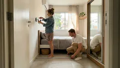 Quarto pequeno que abraça (sem parecer apertado): ajustes de luz, cor e móveis que mudam a sensação do espaço